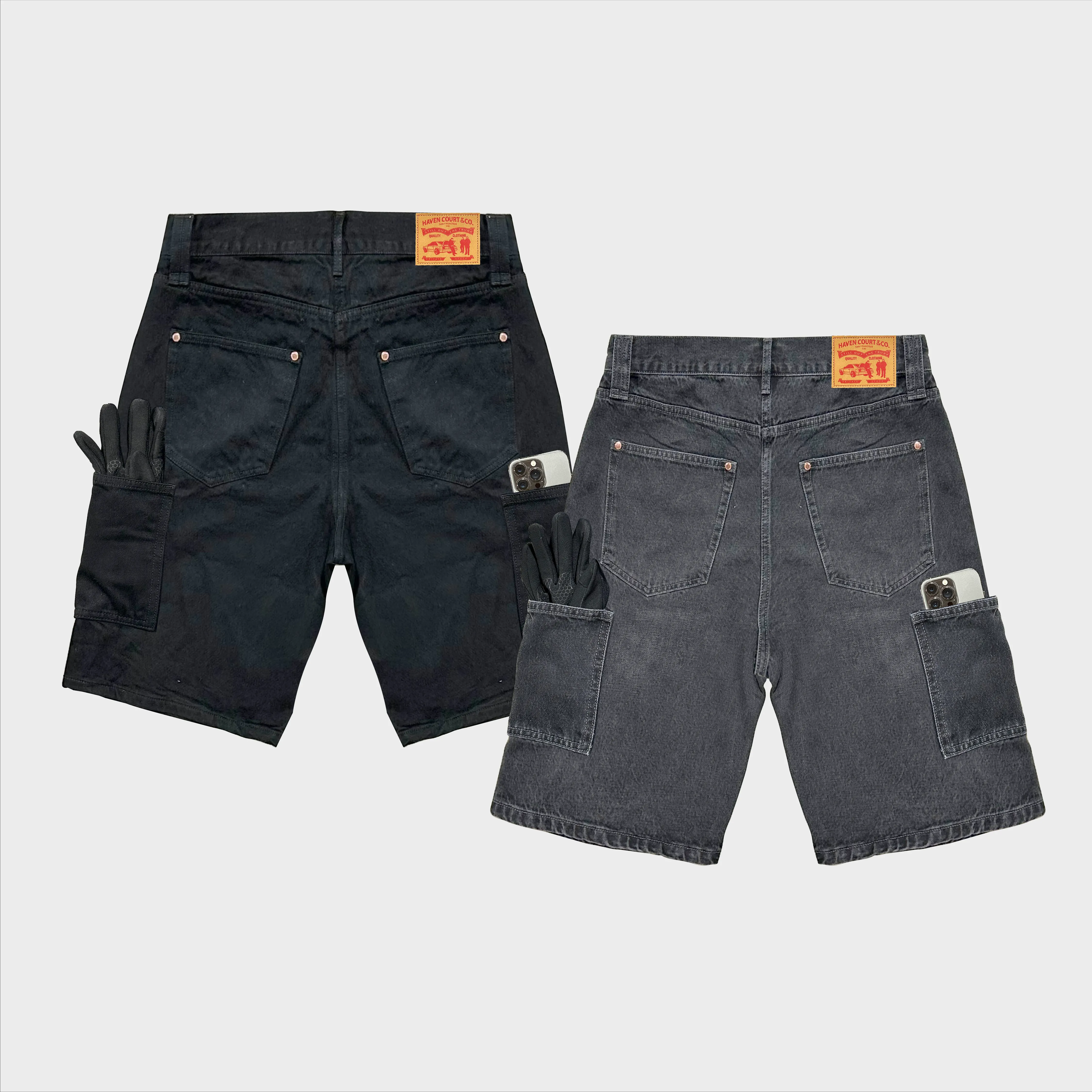 HC ES Jorts (Black Rinsed)