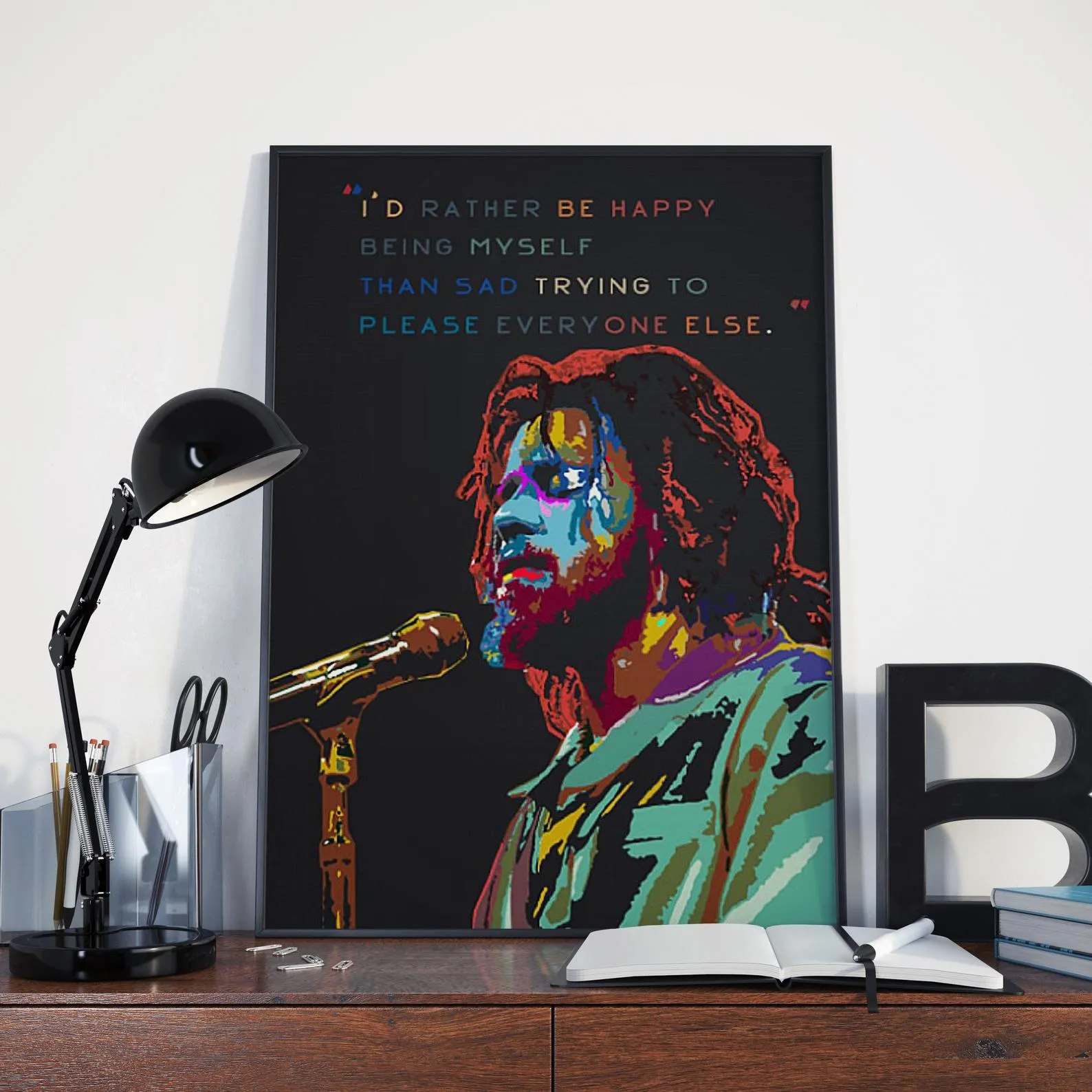 J Cole Custom Printing, Home Decor, Wall Hanging, Custom Canvas, J Cole Art, Rapper Print