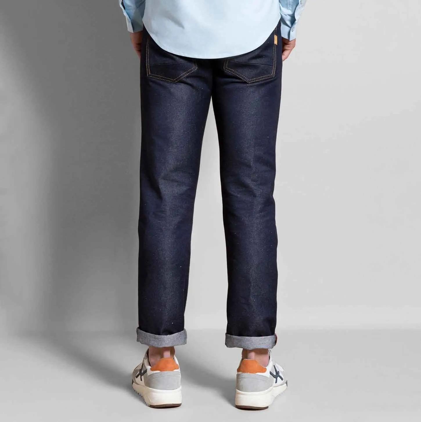 Jeans Thomas Denim Lin bleu coupe demi-slim