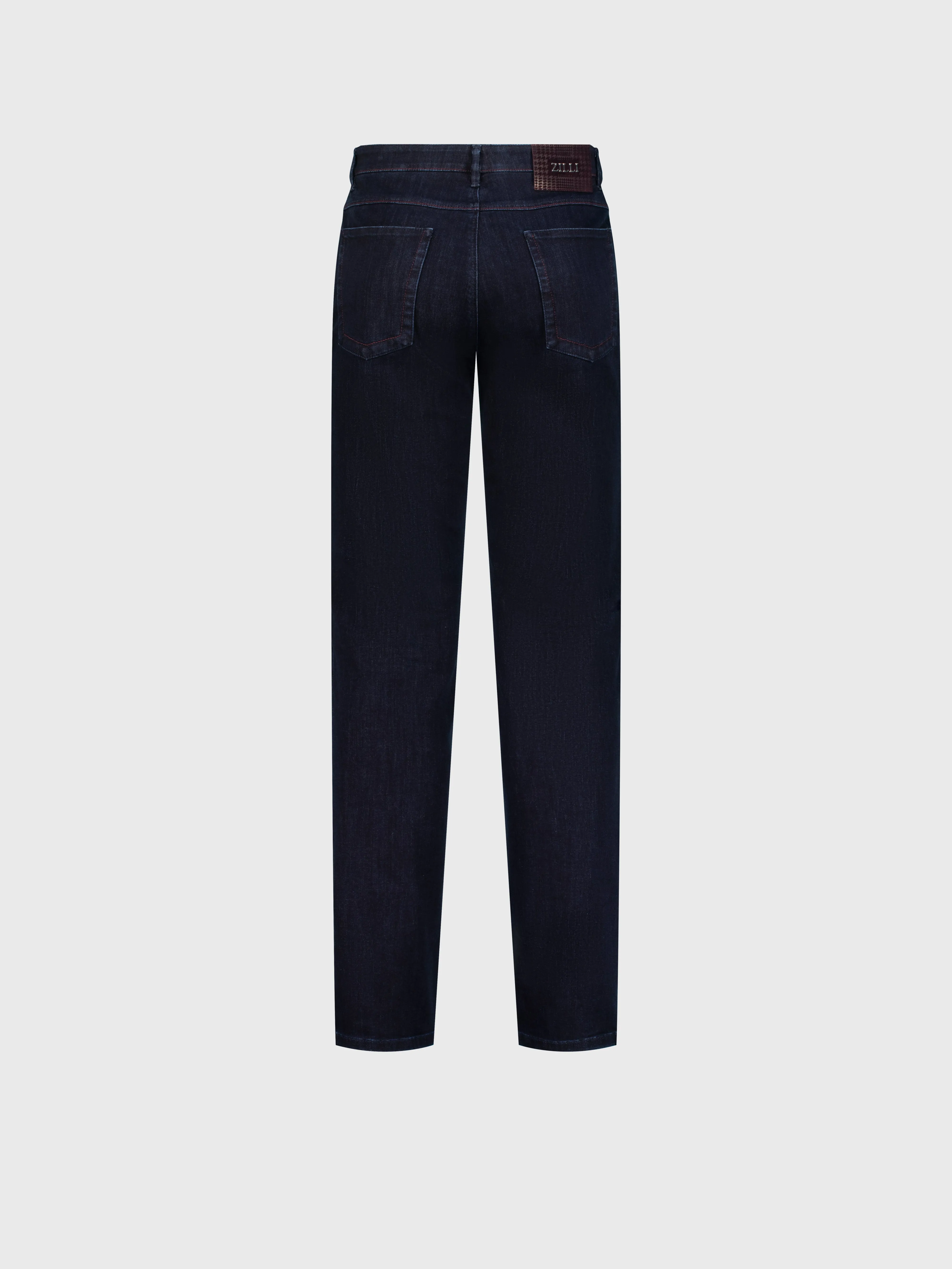 Jeans with Aubergine Patch