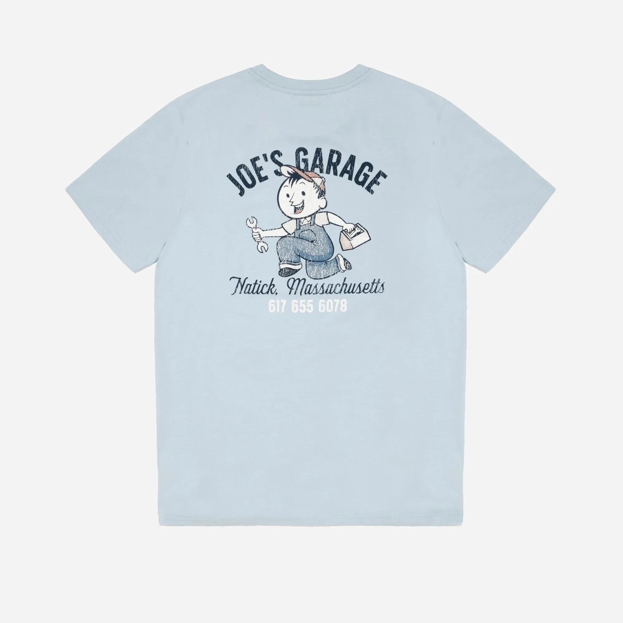 JOE'S GARAGE T-SHIRT - SKY BLUE