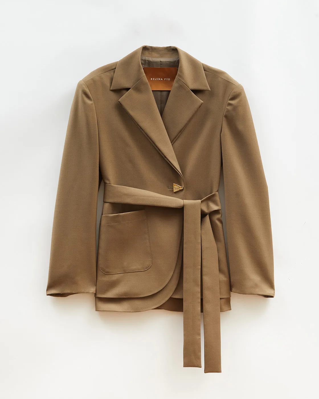 Johanna Blazer Wool Blend Olive