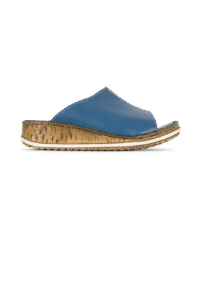 Lunar Leather Slide | BLUE | HARMONY TT