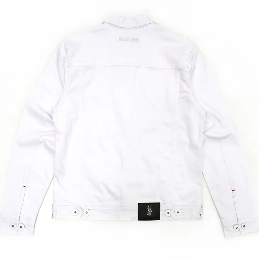 M1026 Core Denim Jacket - White