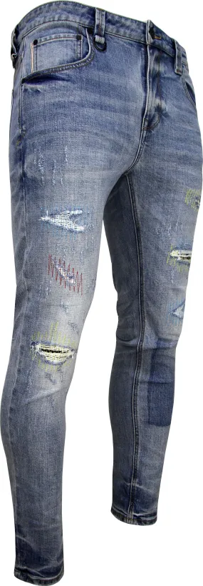 Men's Stitch Work  Skinny Jean