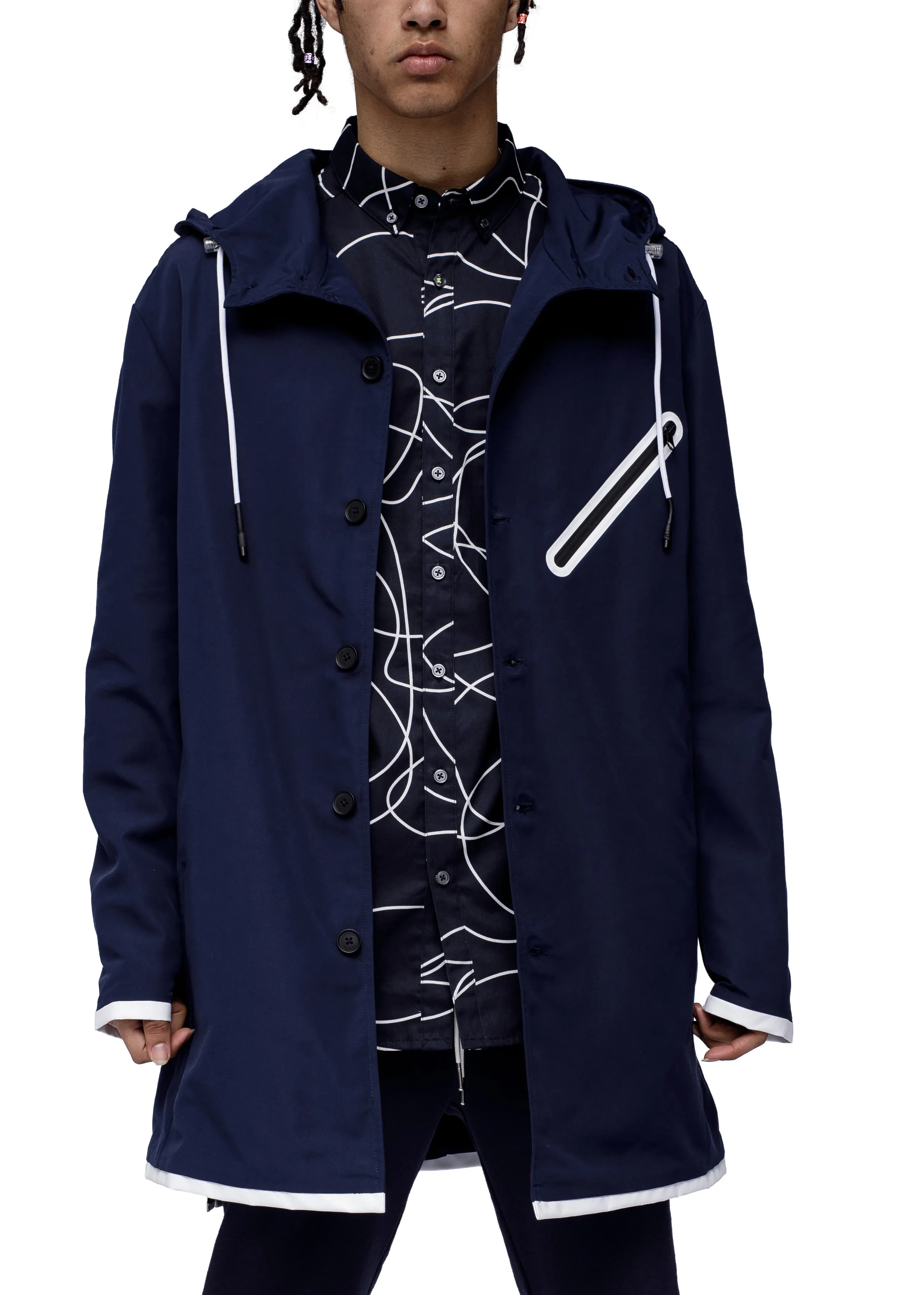 Men's Water Repellent Hooded Jacket