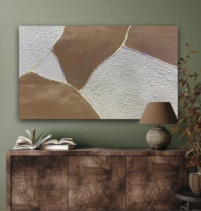 Metallic Geode Canvas