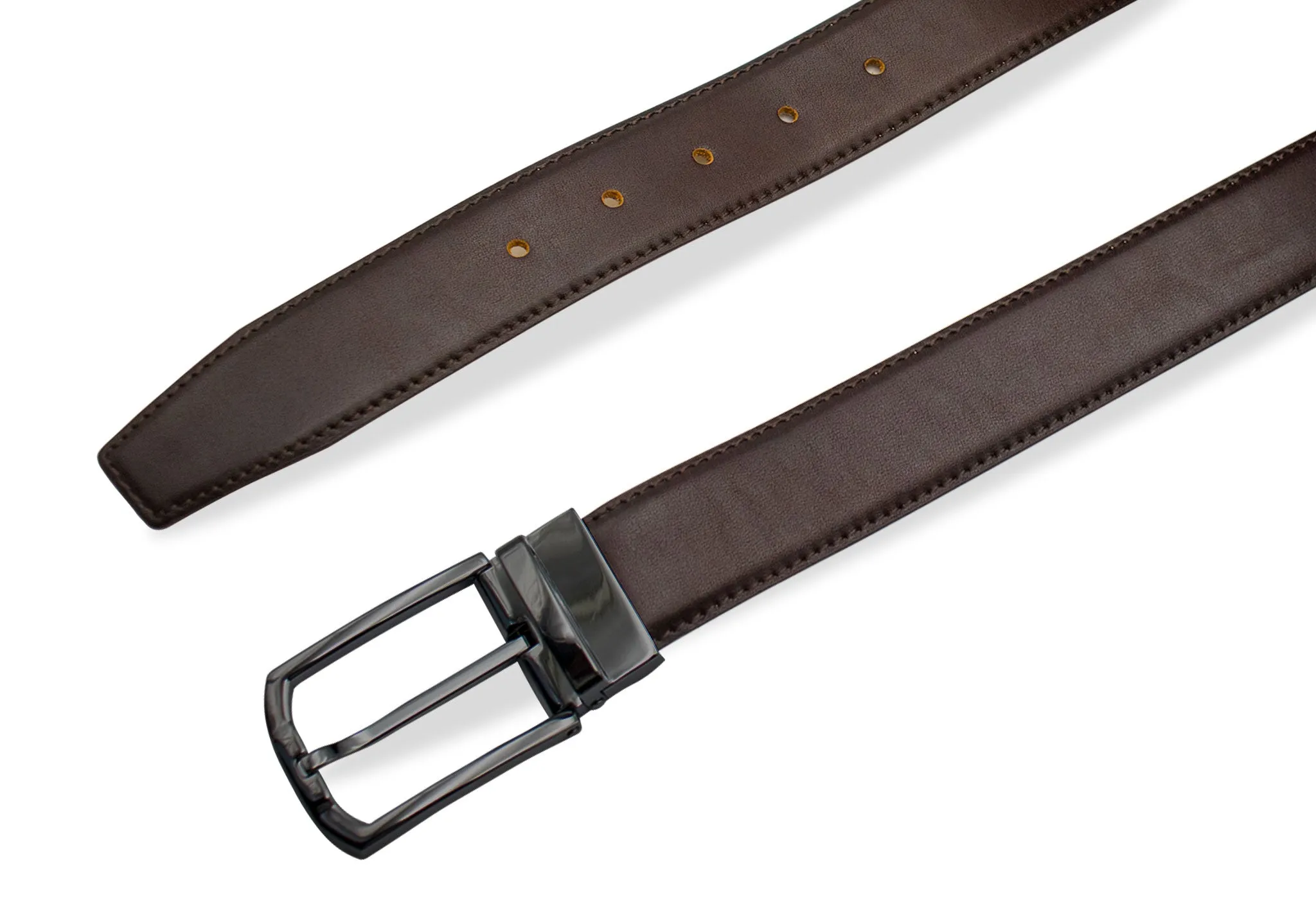 Milagro Belt Coffee - Black Buckle