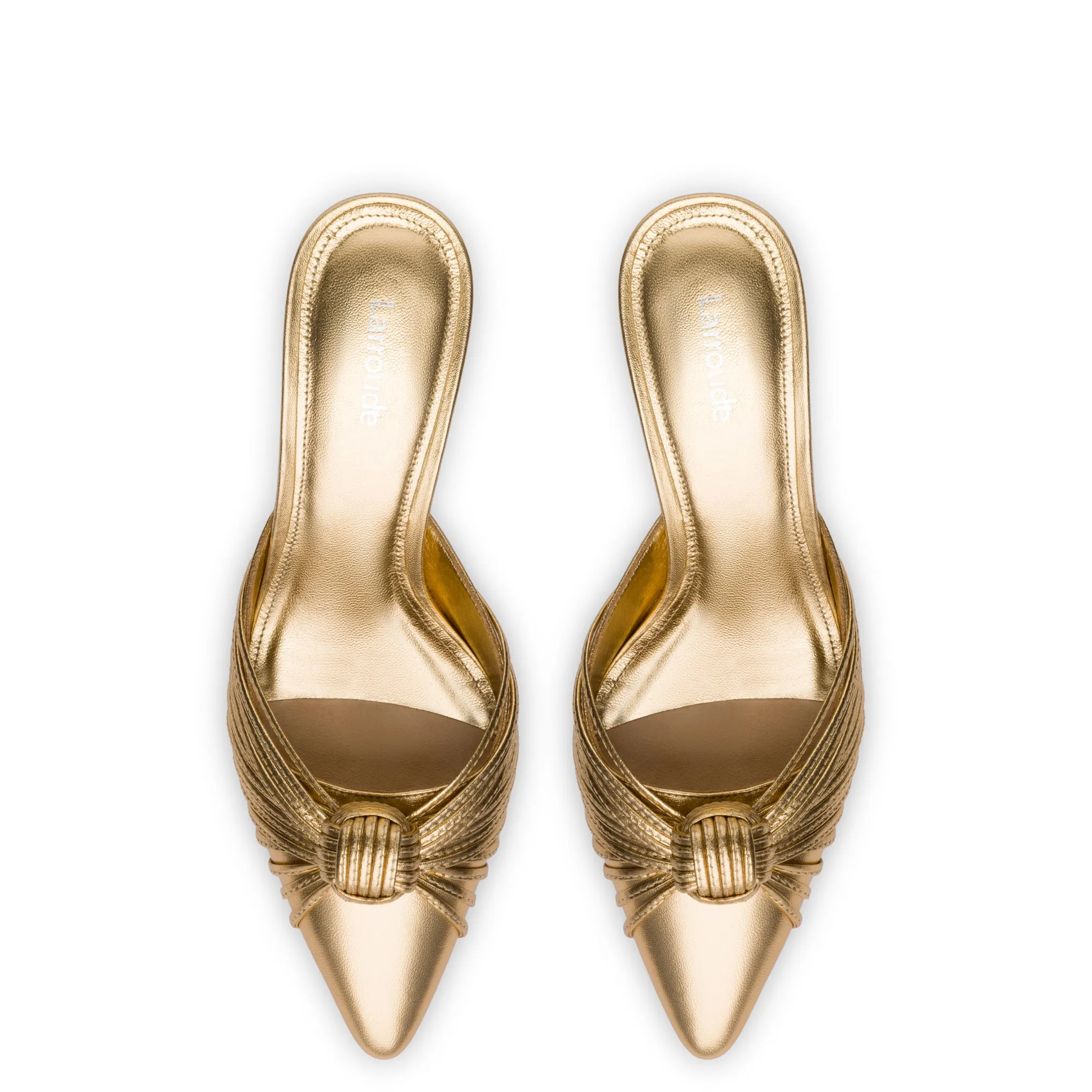 Mini Valerie Pump In Gold Metallic Leather