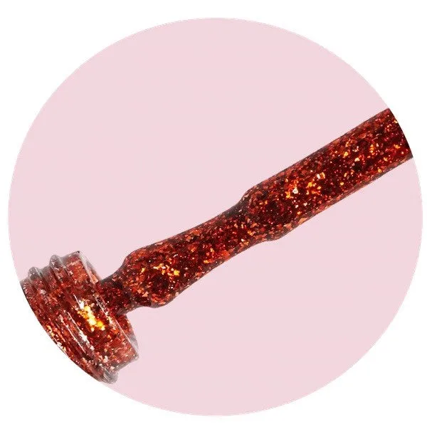 Mitty Platinum Glitter Gel Polish - Kiss Me Red