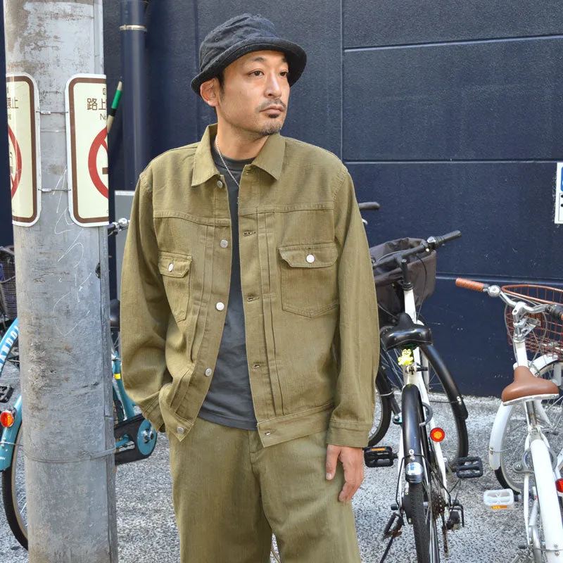 MOMOTARO JEANS "MXGJ1003" 10.5oz Selvedge Green Denim Jacket