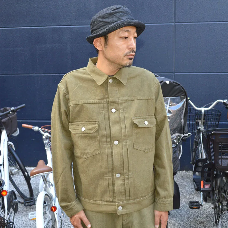 MOMOTARO JEANS "MXGJ1003" 10.5oz Selvedge Green Denim Jacket