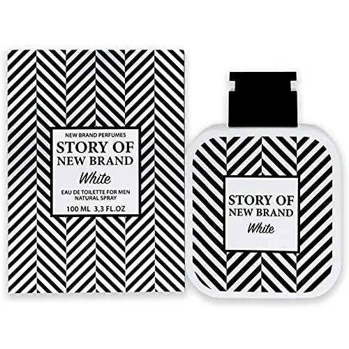 New Brand Story of New Brand White 3.3 Oz Eau De Toilette Spray | Fragrance for Men