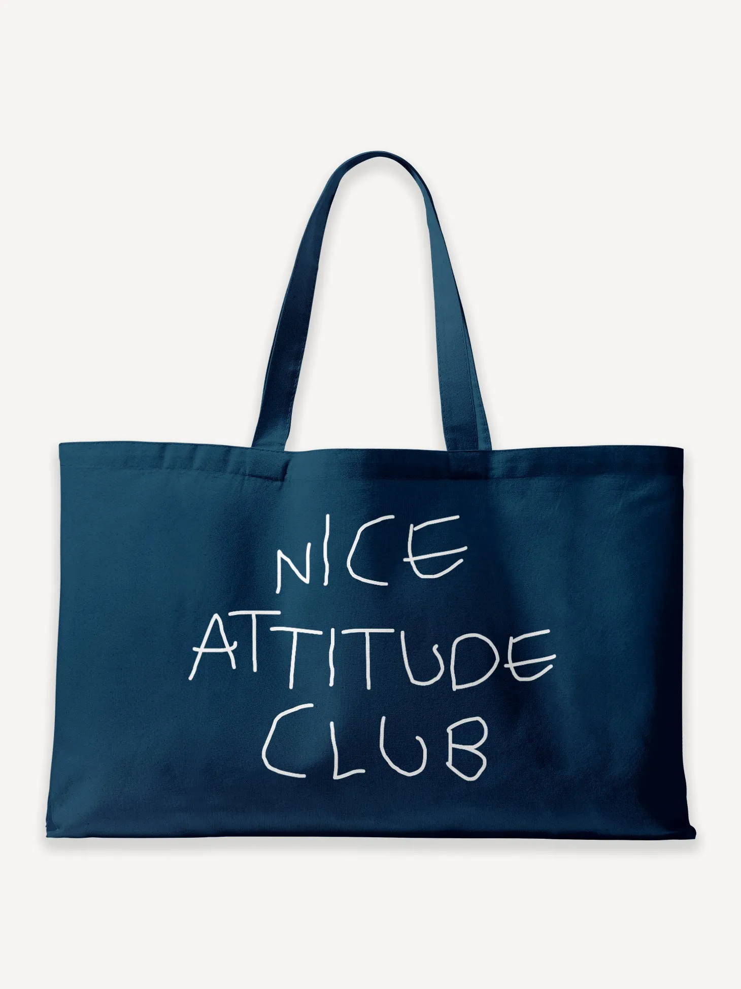 Nice Attitude Club Oversized Canvas Bag