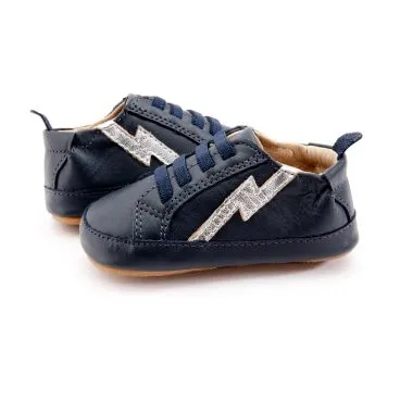 Old Soles Bolty Baby Sneakers - Navy/Silver