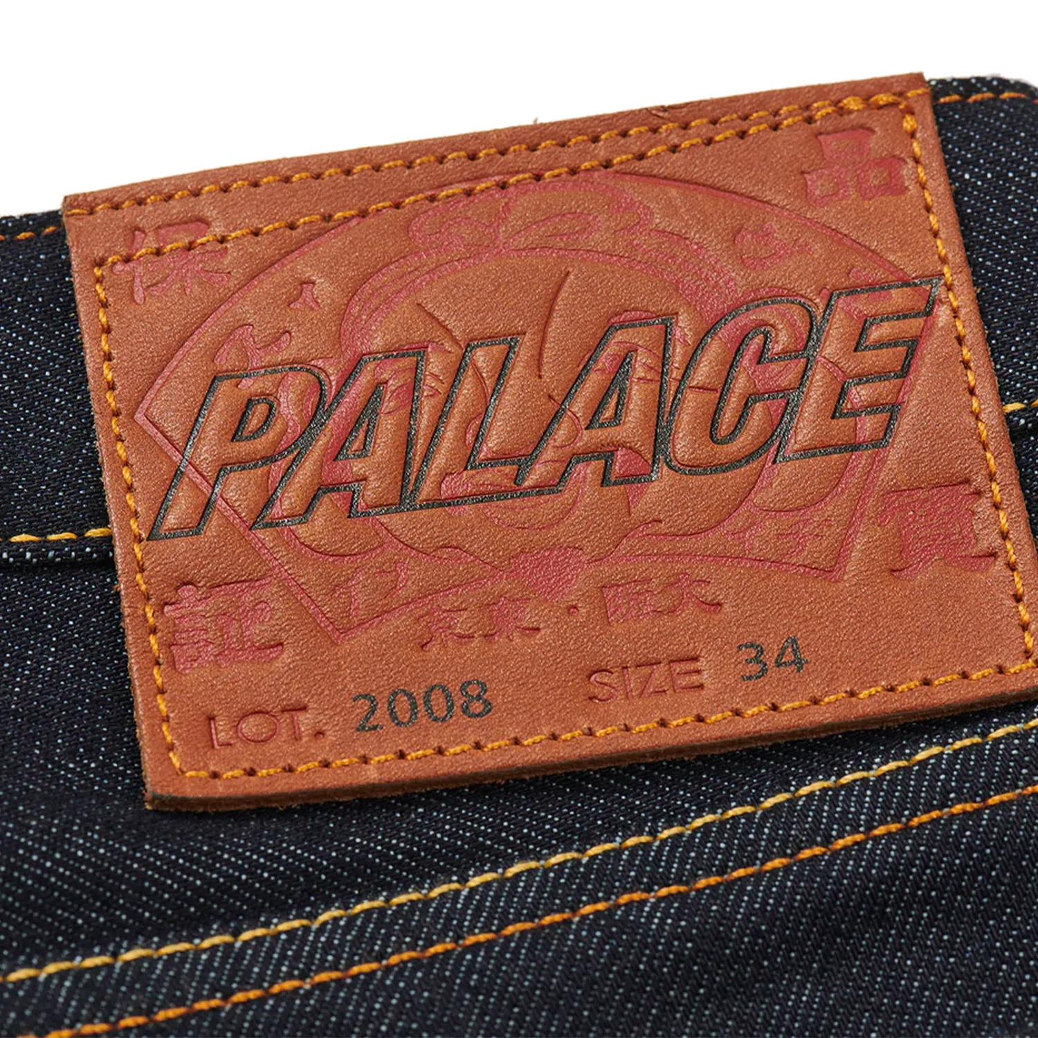 Palace x Evisu Dice Denim Jeans Raw