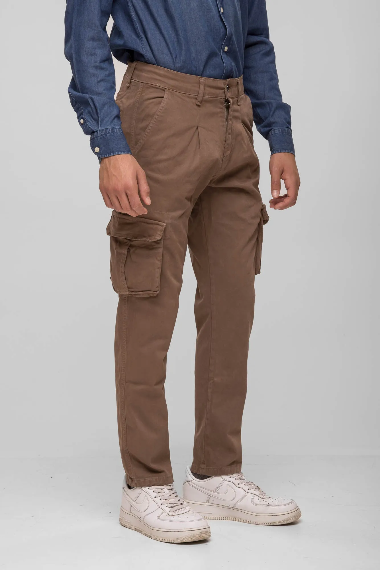 PANTALONE CARGO MARRONE