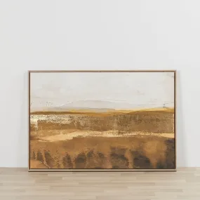 Parched Landscape Framed Canvas