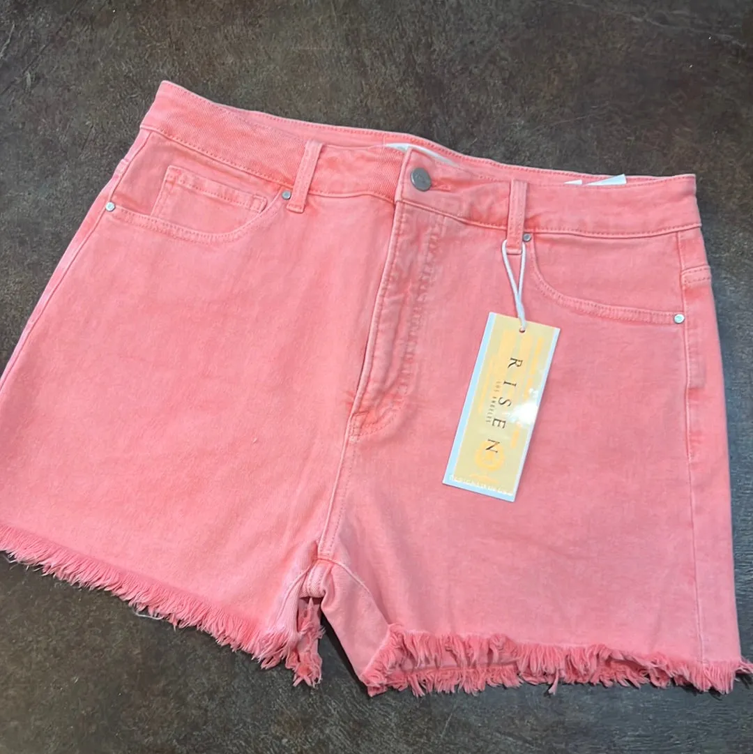 Plus Risen HR Flamingo Denim Short