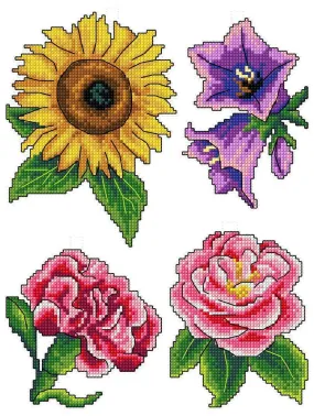 "Flowers" 124CS Counted Cross-Stitch Kit