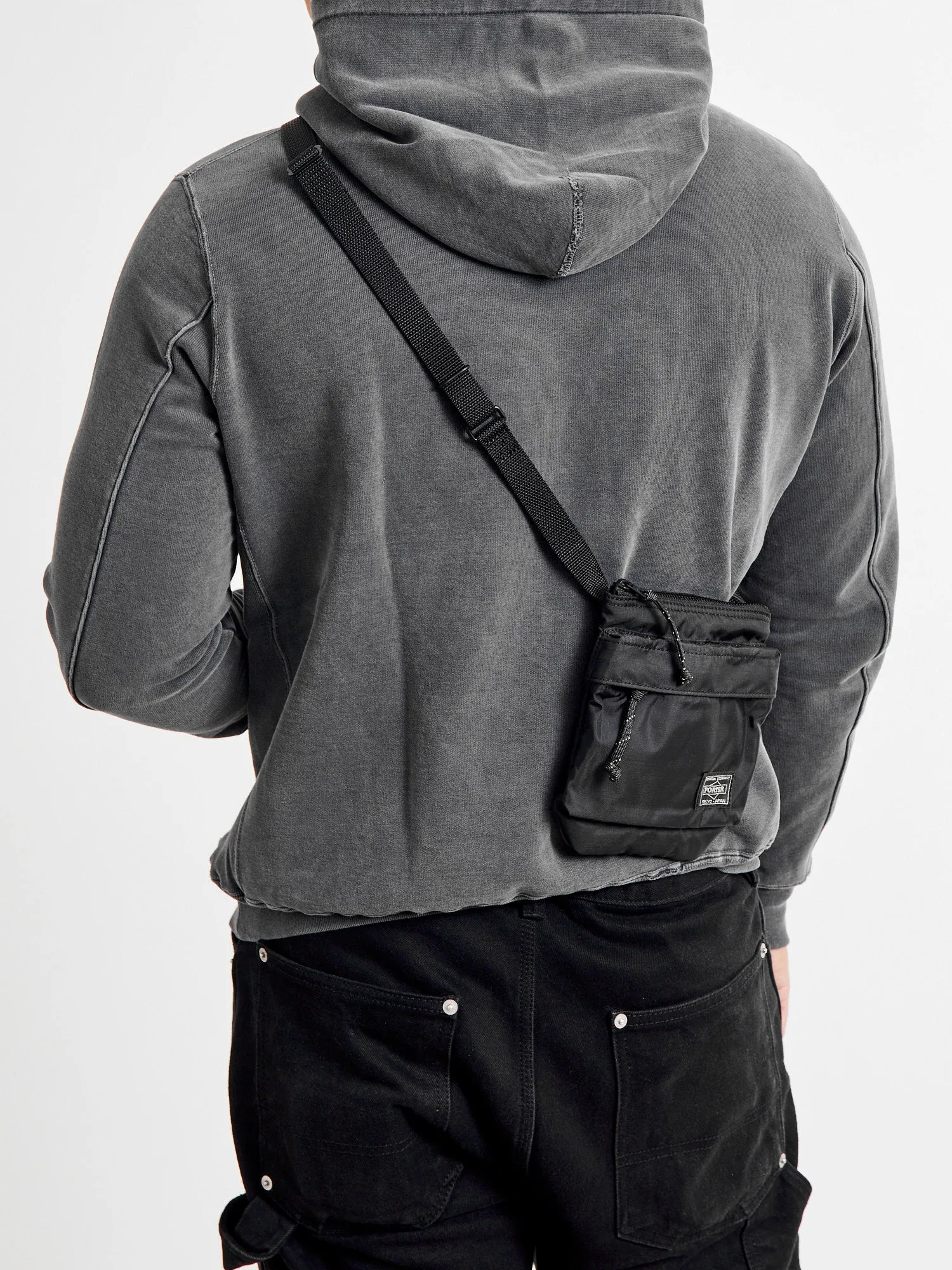 "Force" Shoulder Pouch in Black