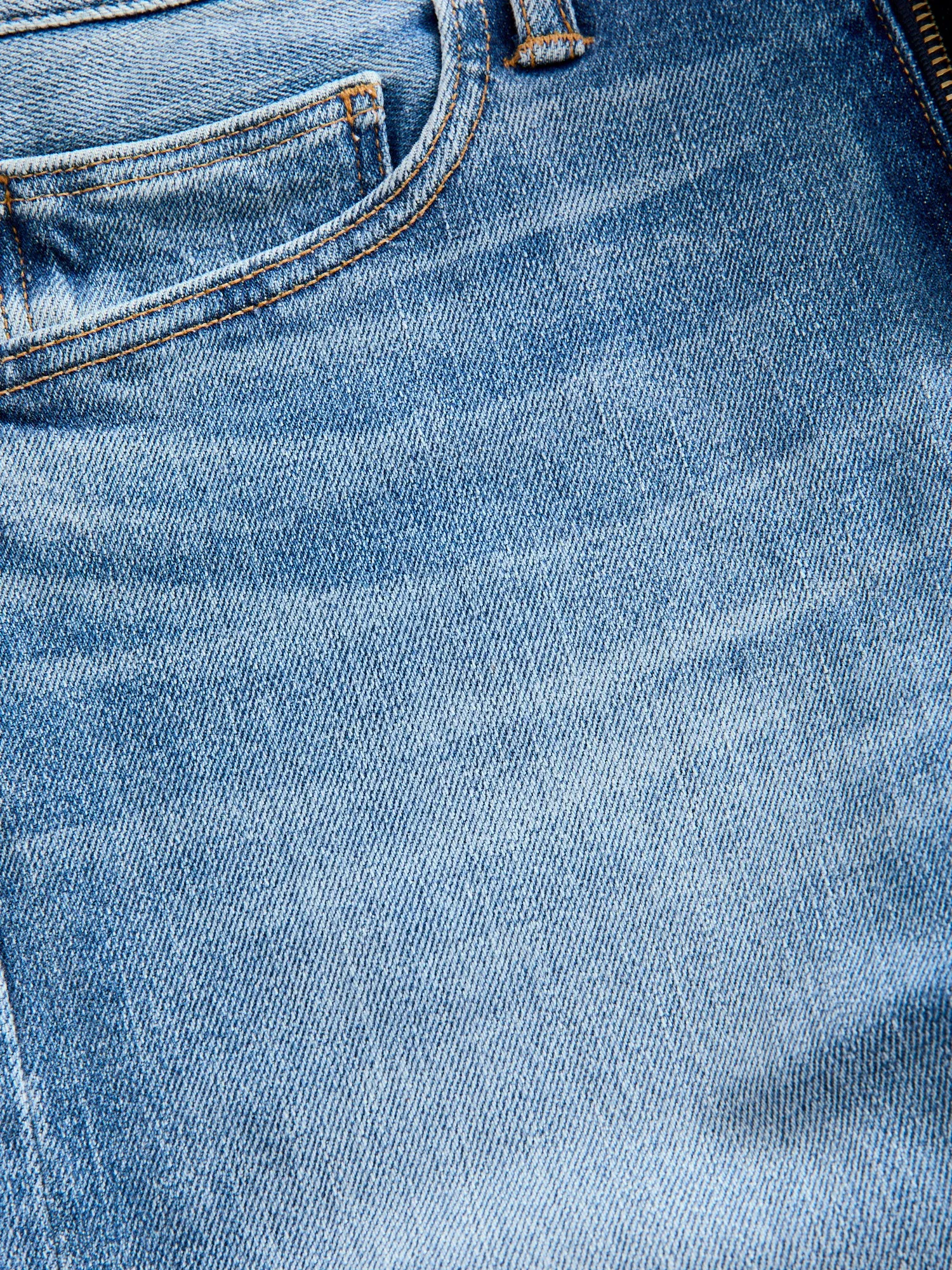 "Keith" 14oz Washed Indigo Stretch Selvedge Denim - Pen Slim