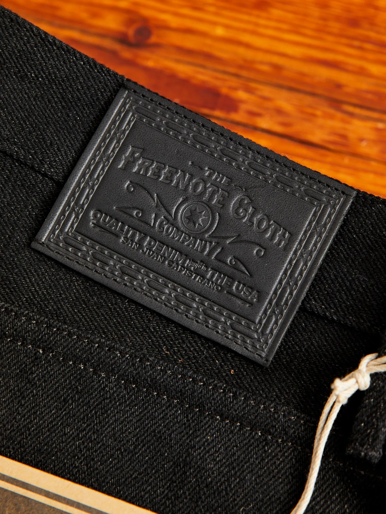 "Portola" 17oz Black Slub Selvedge Denim - Tapered Fit