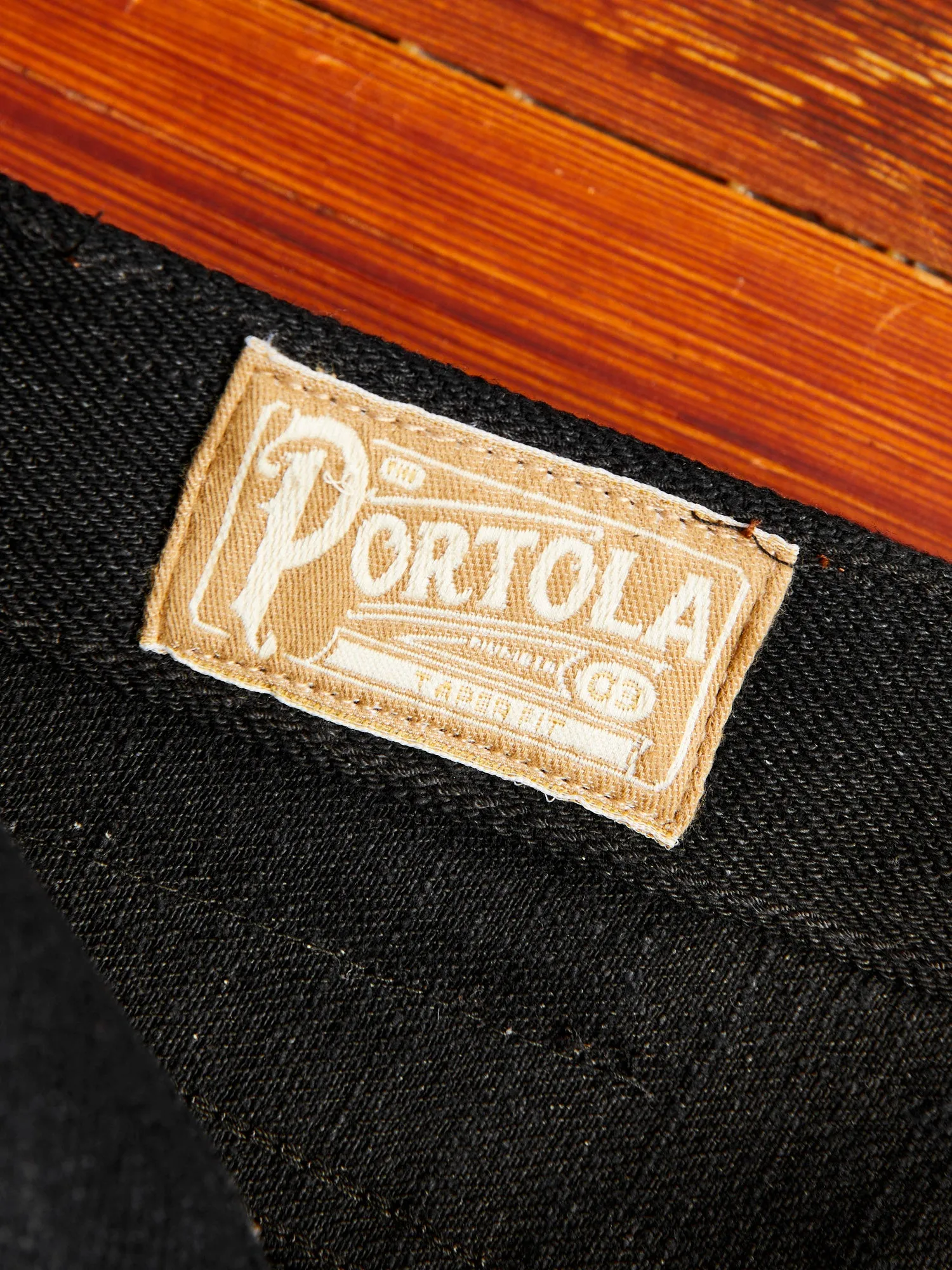 "Portola" 17oz Black Slub Selvedge Denim - Tapered Fit