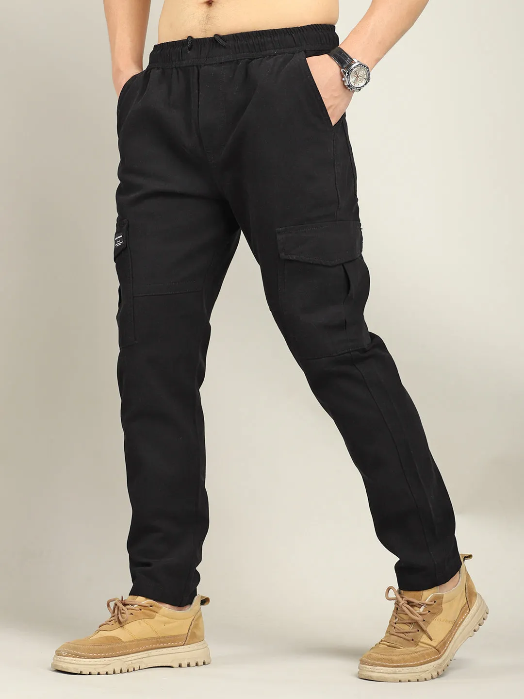 Stiller Cotton Twill Black Cargo