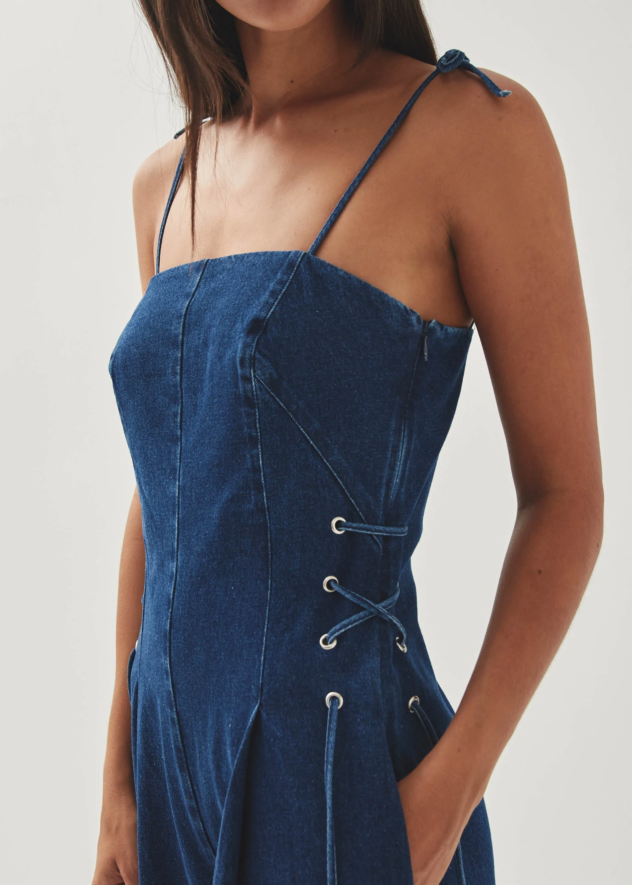 Tania Blue Denim Jumpsuit