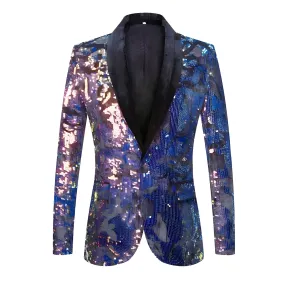 The Henrique Sequin Slim Fit Blazer Suit Jacket