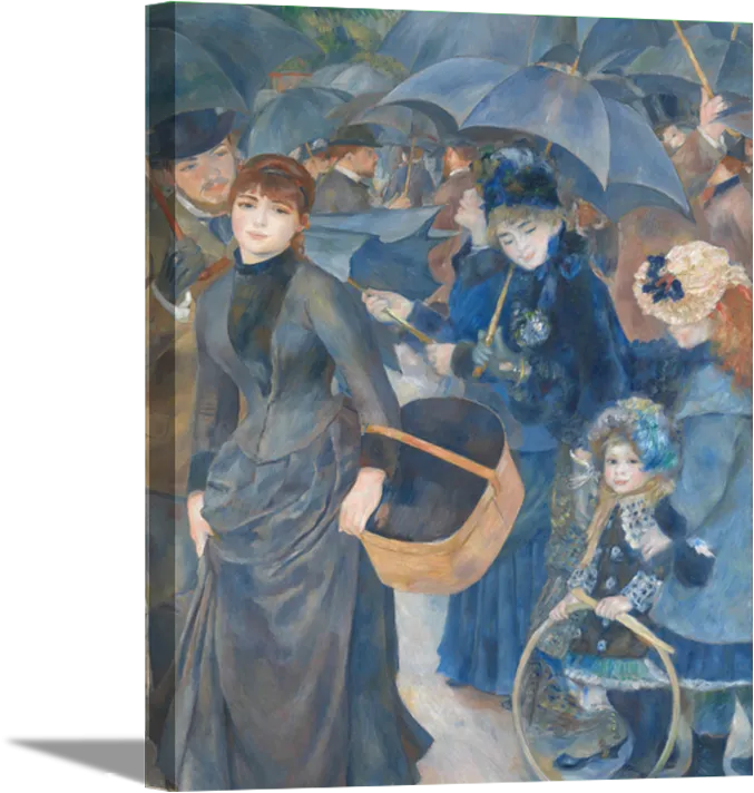 The Umbrellas | Pierre Auguste Renoir Masters Classic Art in Gallery Wrapped Canvas | Various Sizes