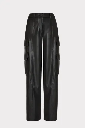 Tobias Vegan Leather Cargo Pants