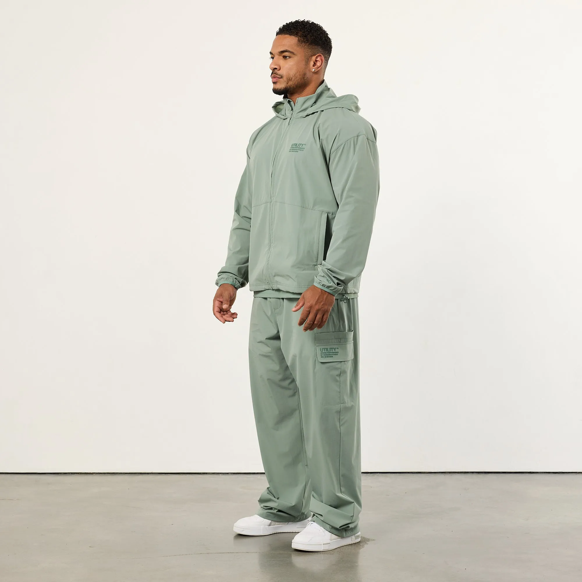 Vanquish Utility Frost Green Wide Leg Cargo Pants