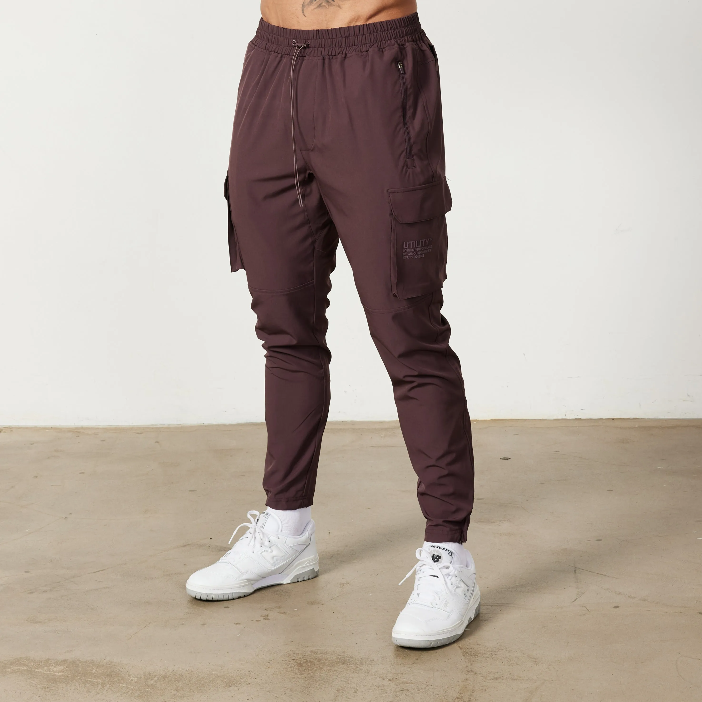 Vanquish Utility Plum Tapered Cargo Pants