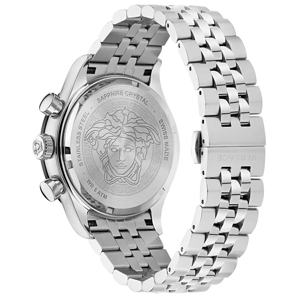 Versace VE2U00322 Hellenyium Silver Chronograph Men's Watch