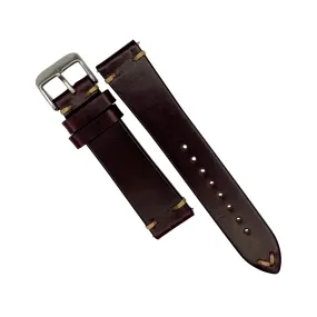 Vintage Horween Leather Strap in Chromexcel® Burgundy